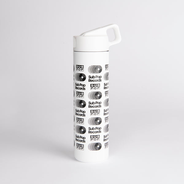 Wide Mouth Water Bottle Retro Logo