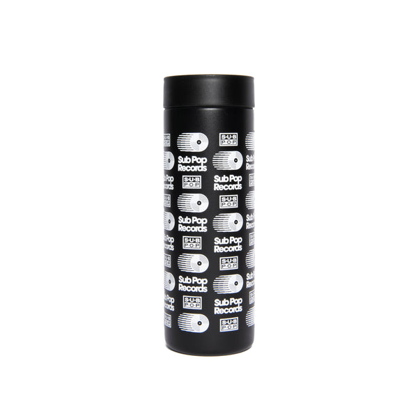 Coffee Tumbler Retro Logo Black w/White