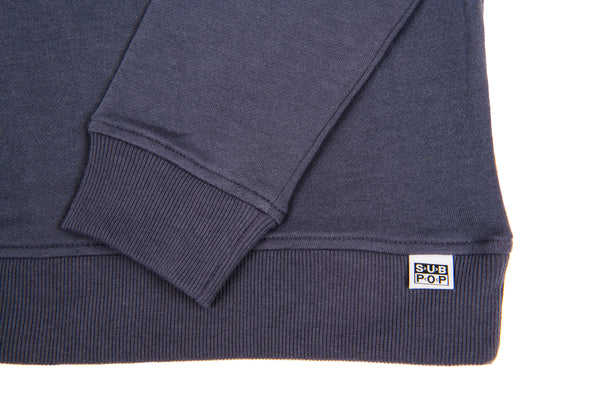 Sub Fuzz Sweatshirt Charcoal Grey w/White