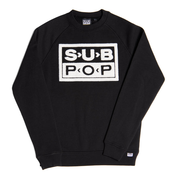Sub Fuzz Sweatshirt Black w/White